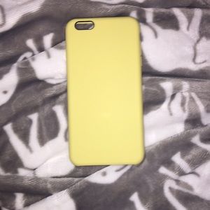 Yellow silicone iPhone case for 6/6s plus